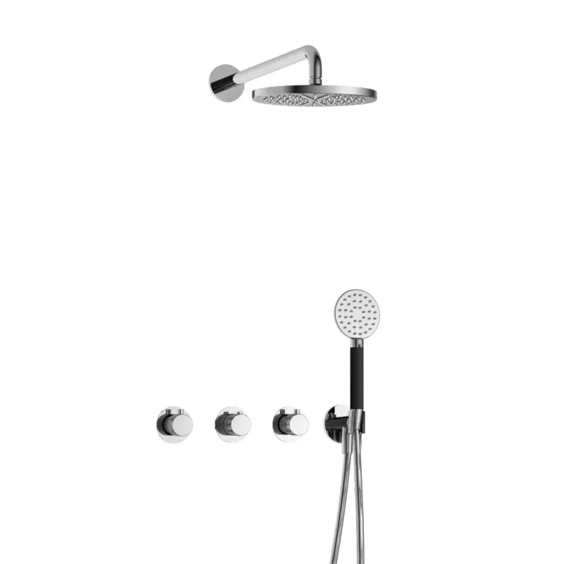 Beperkt Aanbod Hotbath Cobber X IBSX70 inbouwdouche met ronde handdouche chroom