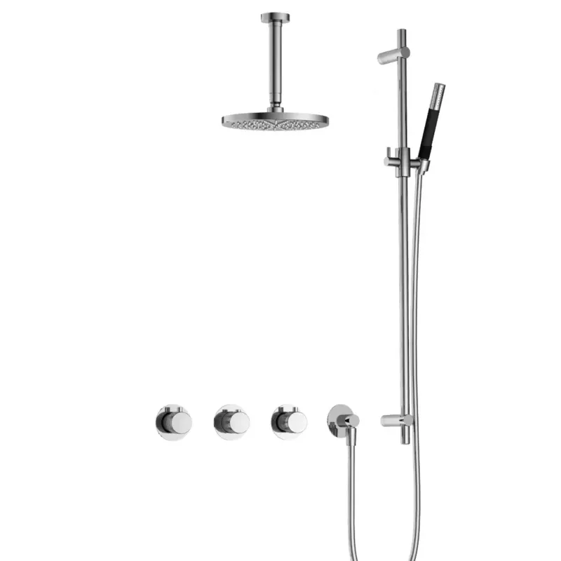 Hotbath Cobber X IBSX70 inbouwdouche met 15cm plafondbuis en glijstang chroom Lage Prijs