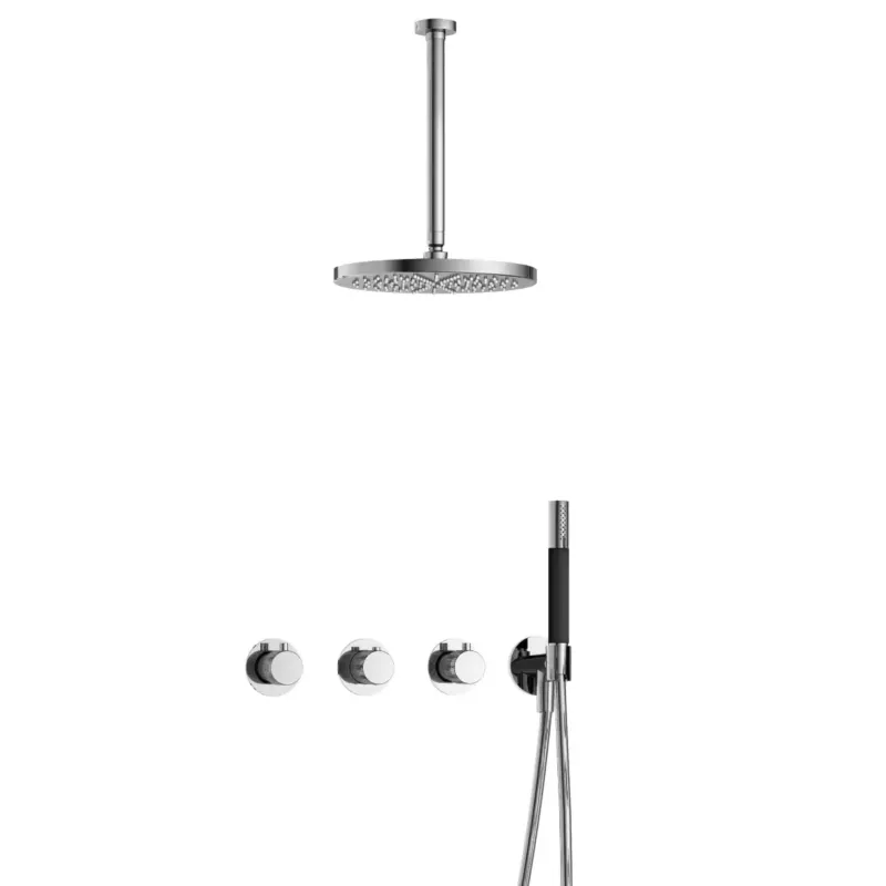 Hotbath Cobber X IBSX70 inbouwdouche met 30cm plafondbuis en 30cm hoofddouche chroom Merkproduct