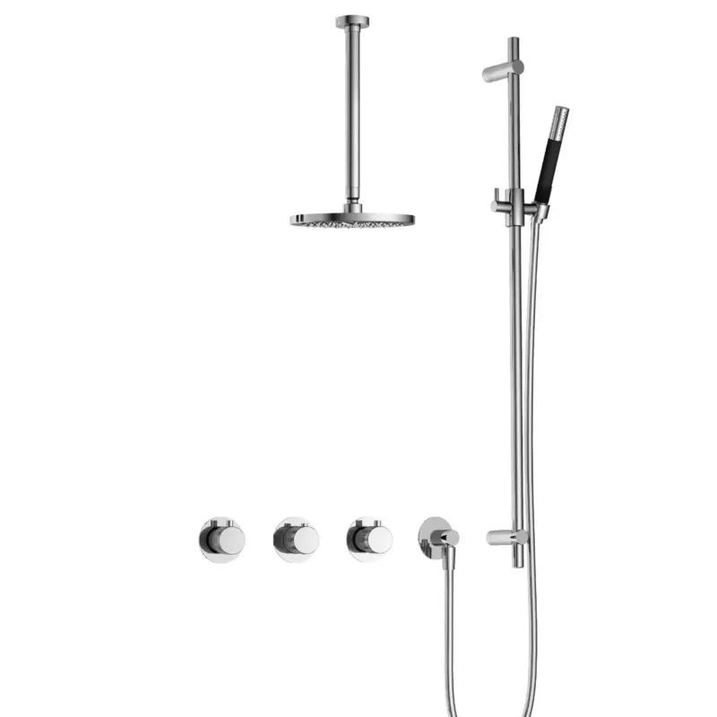 Hotbath Cobber X IBSX70 inbouwdouche met 30cm plafondbuis en glijstang chroom Bestseller