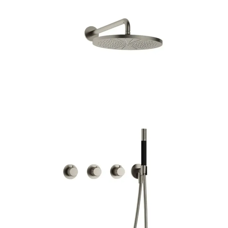 Hotbath Cobber X IBSX70 inbouwdouche met 30cm hoofddouche geborsteld nikkel Goedkoop