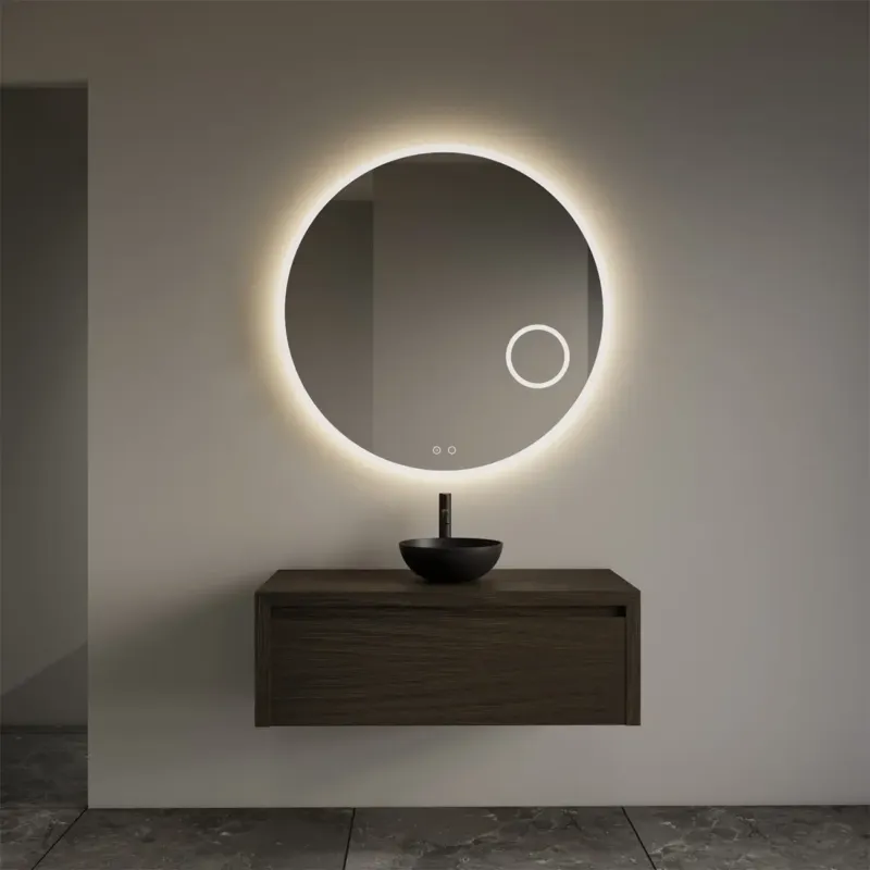 Express Levering Gliss Design Ares badmeubel 90cm charcoal zonder waskom