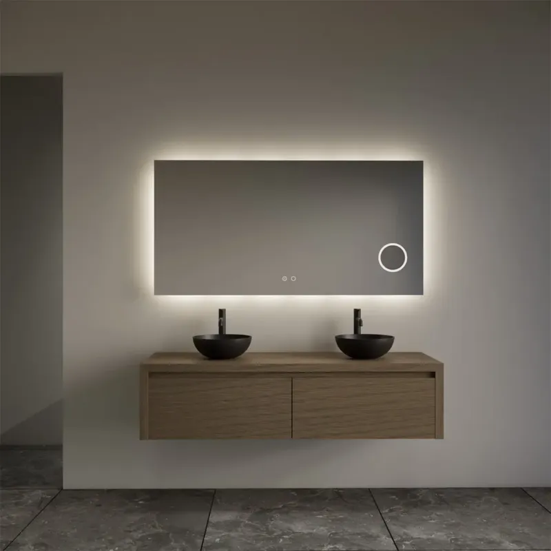 Must-Have Gliss Design Ares badmeubel 120cm 2 lades ash gray zonder waskom