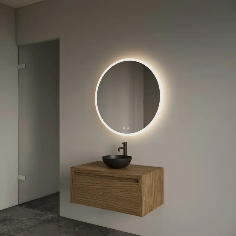 Koopje Gliss Design Ares badmeubel 60cm castle brown zonder waskom