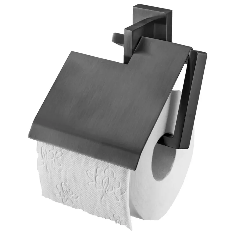 Tijdelijk Beschikbaar Haceka Edge toiletrolhouder met klep grafiet