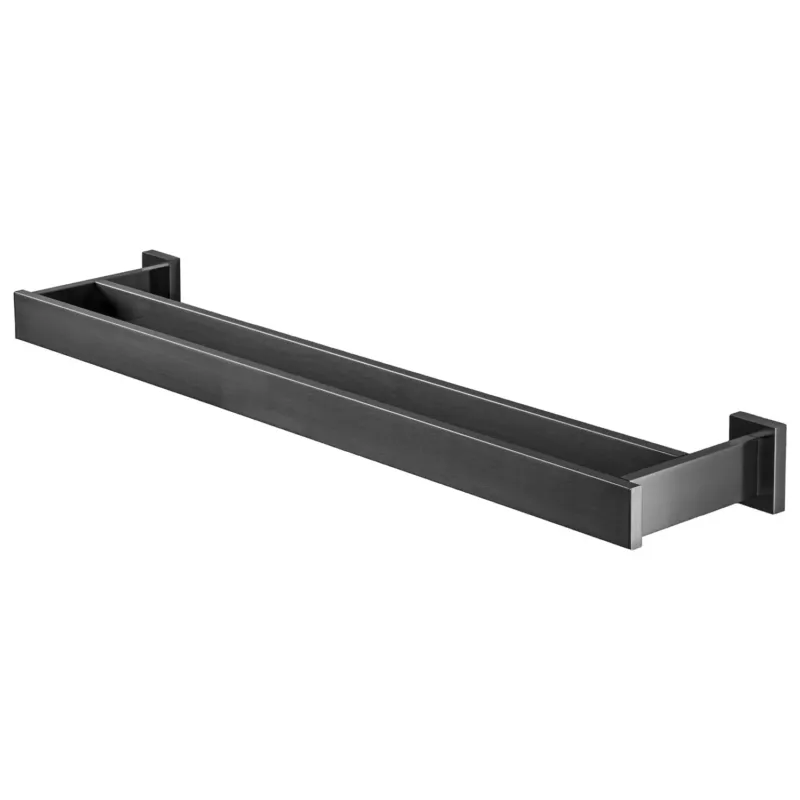 Gecertificeerd Haceka Edge dubbele handdoekhouder 60cm grafiet