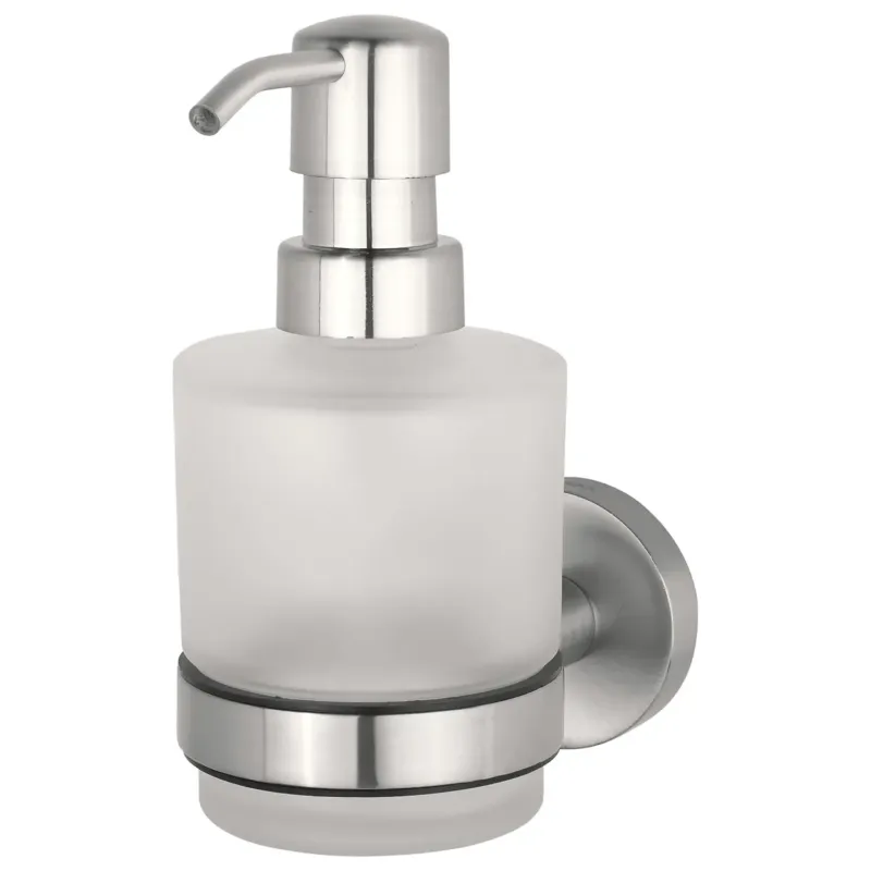 Premium Haceka Kosmos zeepdispenser glas RVS-look