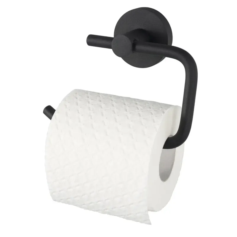 Haceka Kosmos toiletrolhouder zonder klep zwart mat Direct Verzonden