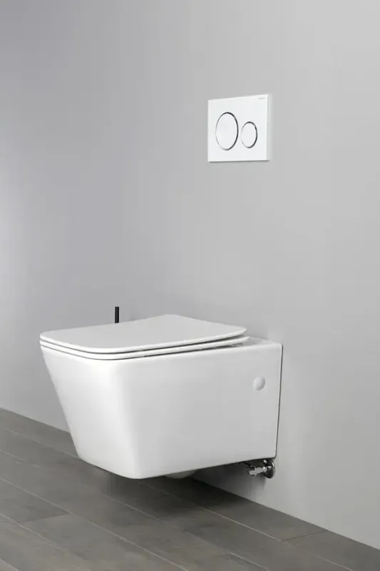 Sapho Porto randloos toilet met bidetsproeier wit Flitsaanbieding