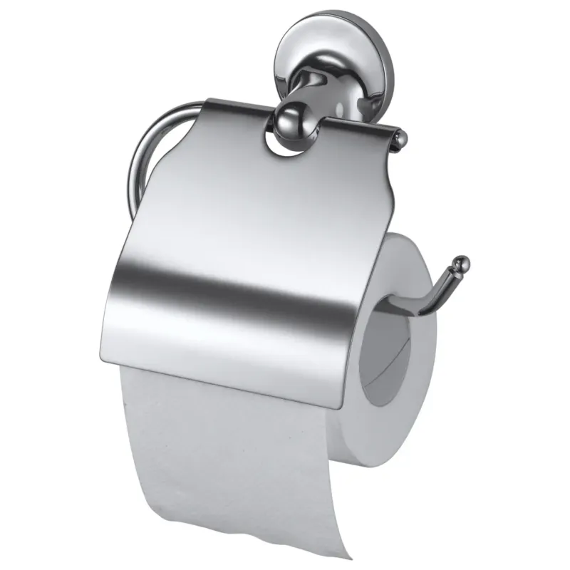 Laatste Versie Haceka Aspen toiletrolhouder met klep chroom