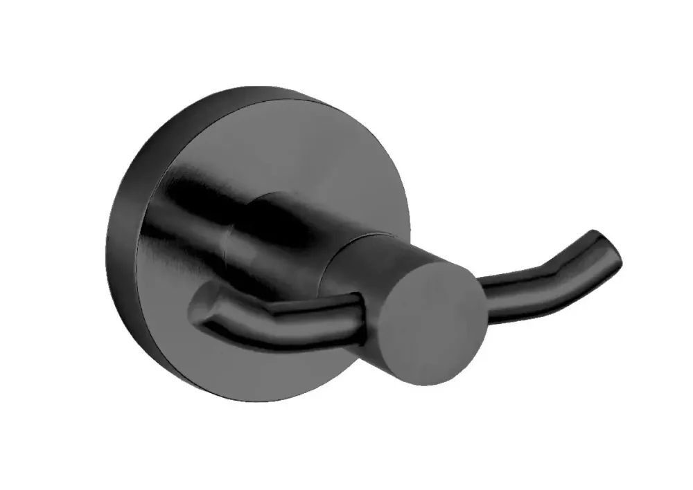 Best Design Moya dubbele handdoekhaak verouderd ijzer gunmetal Op = Op