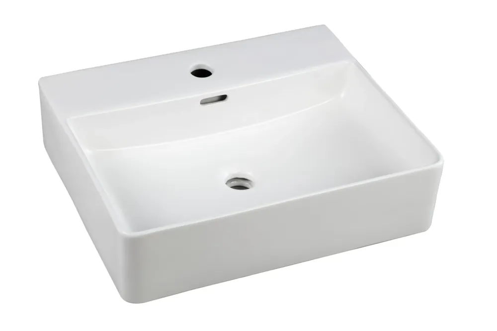 Best Design Flaago wastafel 50,5x42,5x12,5cm 1 kraangat mat wit Betaalbaar