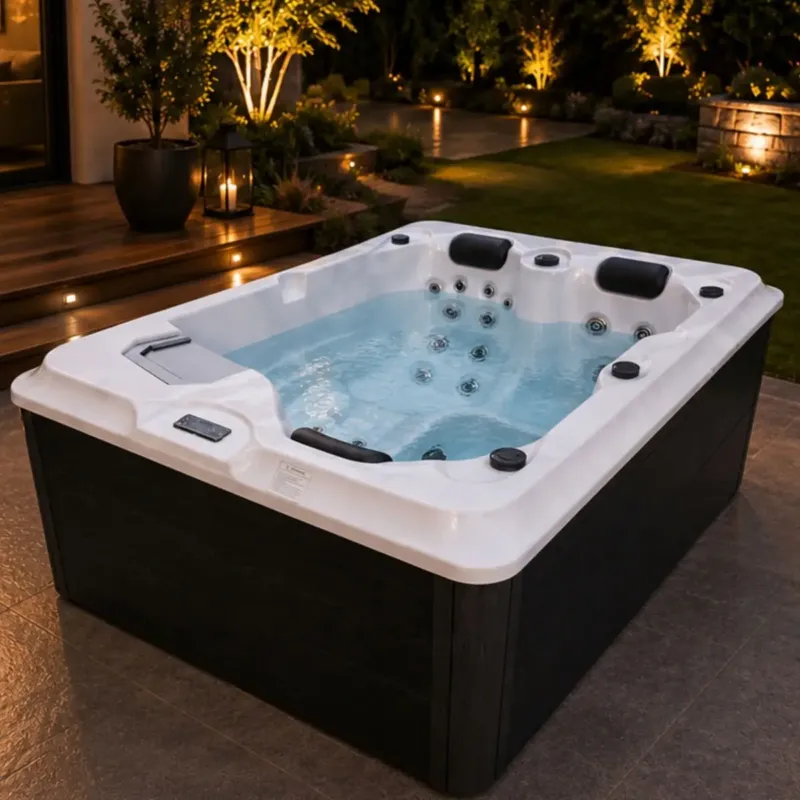 Badstuber Fiji outdoor whirlpool 2 persoons sterling silver Speciale Aanbieding