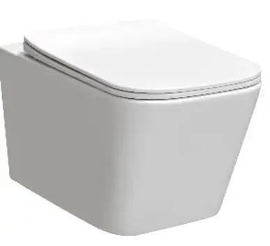 Nieuw Kerra Tinos randloos toilet met softclose zitting wit