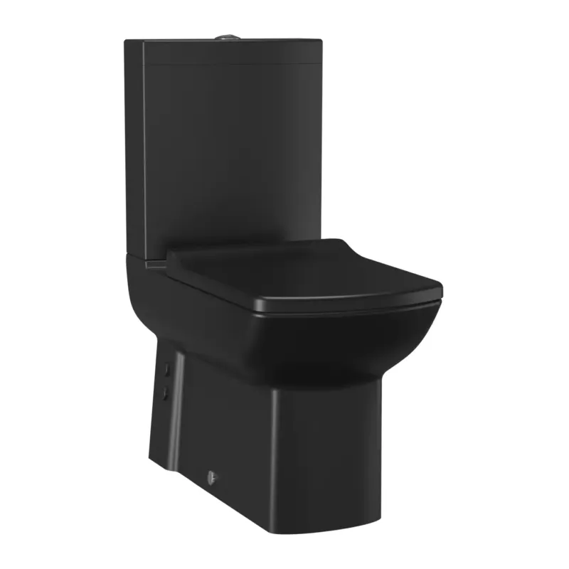 Betaalbaar SaniGoods Lara staande wc mat zwart