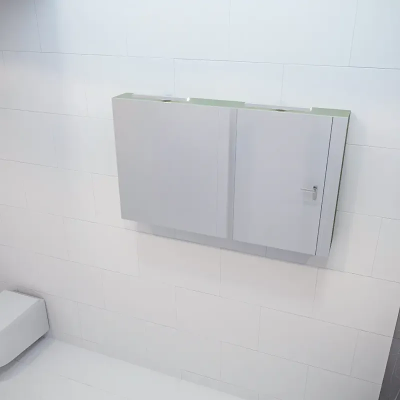 Mondiaz Cubb spiegelkast 120x70x16cm army met 2 deuren Aanbieding