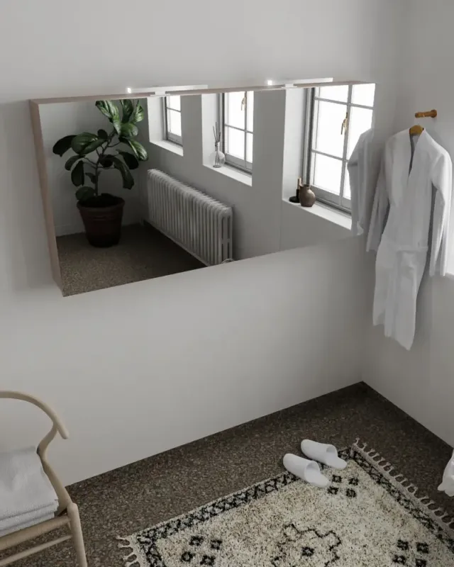 Mondiaz Cubb spiegelkast 150x70x16cm smoke met 3 deuren Op = Op