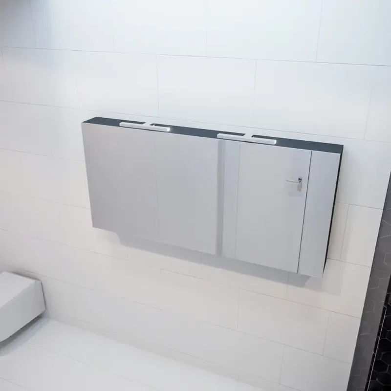 Lage Prijs Mondiaz Cubb spiegelkast 150x70x16cm urban met 3 deuren