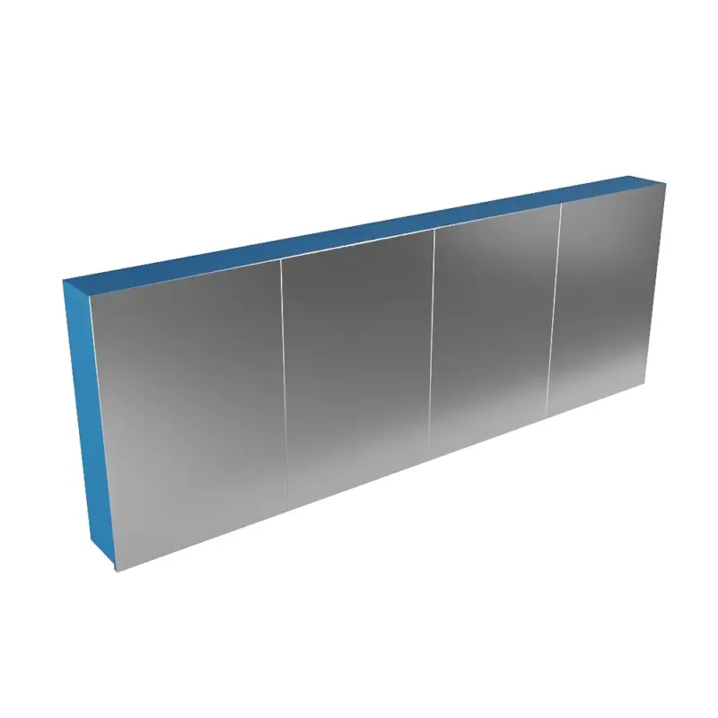 Koop Online Mondiaz Cubb spiegelkast 200x70x16cm jeans met 4 deuren