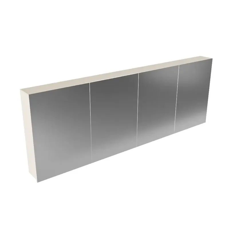 Beperkt Aanbod Mondiaz Cubb spiegelkast 200x70x16cm linen met 4 deuren