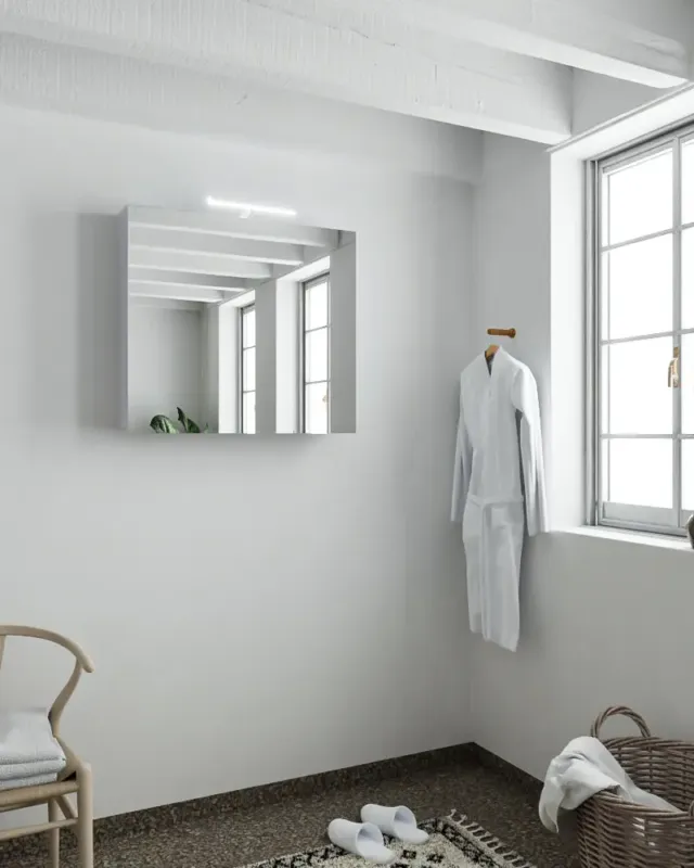 Mondiaz Cubb spiegelkast 60x70x16cm cale met 1 deur Favoriet