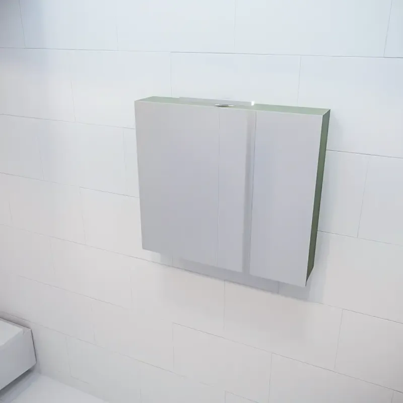 Mondiaz Cubb spiegelkast 80x70x16cm army met 2 deuren Nieuw