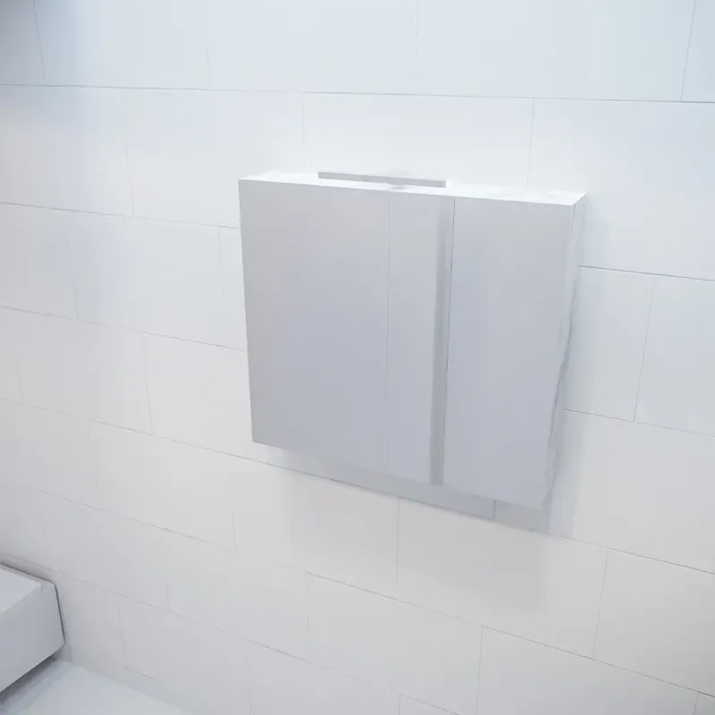 Favoriet Mondiaz Cubb spiegelkast 80x70x16cm carrara met 2 deuren