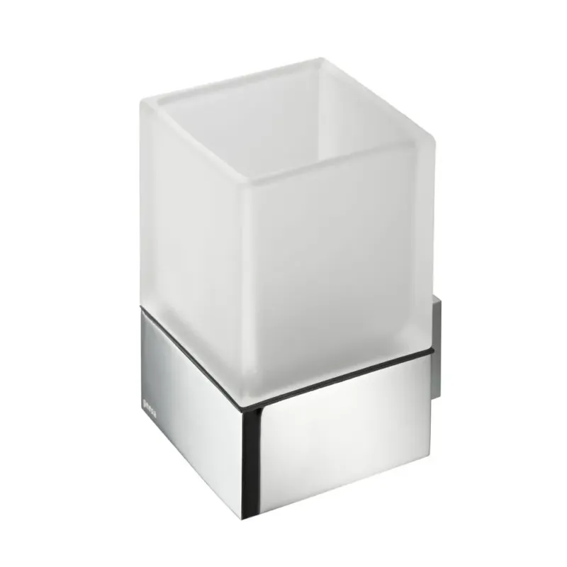 Geesa Modern Art glashouder met glas chroom Direct Verzonden