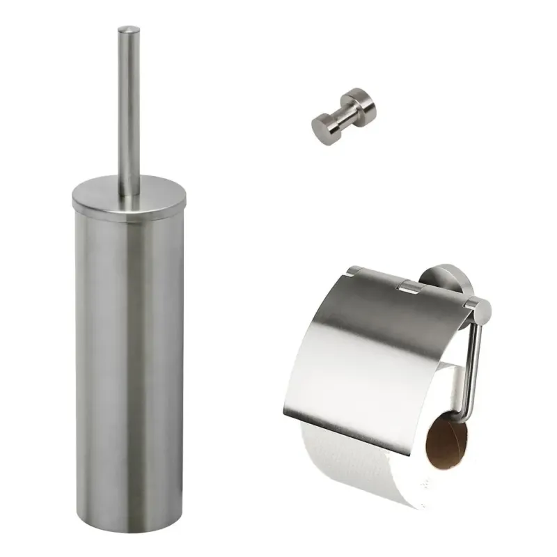 Beperkte Voorraad Geesa Nemox toiletaccessoireset RVS geborsteld