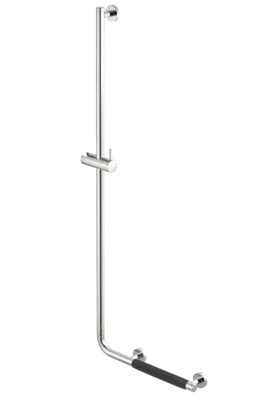 Aanbieding Geesa Comfort & Safety douchestang met wandbeugel links chroom