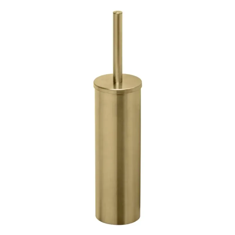 Geesa Nemox toiletborstel met houder goud geborsteld met witte borstelkop Beste Prijs