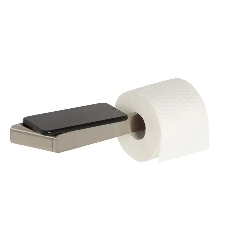 Dagaanbieding Geesa Shift toiletrolhouder zonder klep met planchet RVS geborsteld