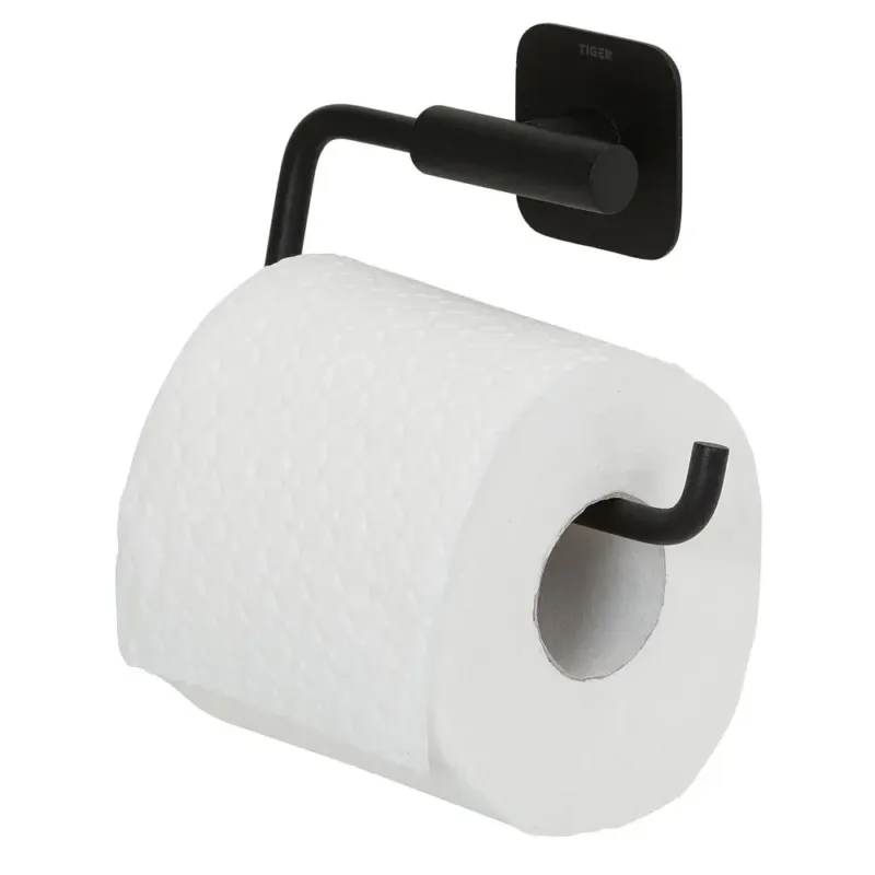Superprijs Tiger Colar toiletrolhouder zonder klep zwart