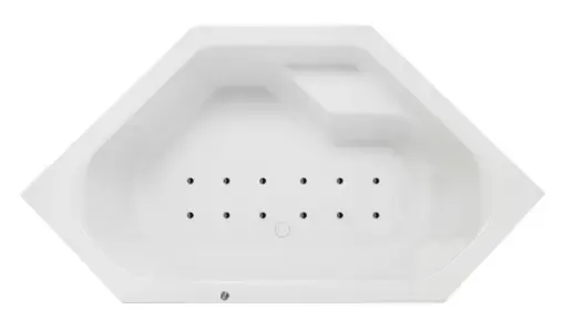 Koopje Lambini Designs Venetië Bubbelbad 145x145cm 12 zwarte aerojets elektrisch