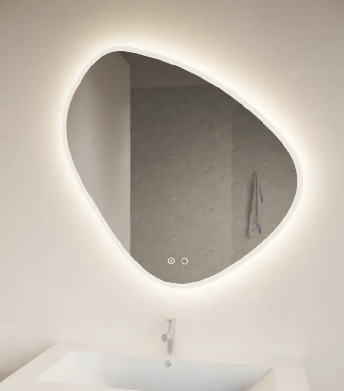 Meest Verkocht Gliss Design Fury Satine spiegel met LED-verlichting 80x80cm