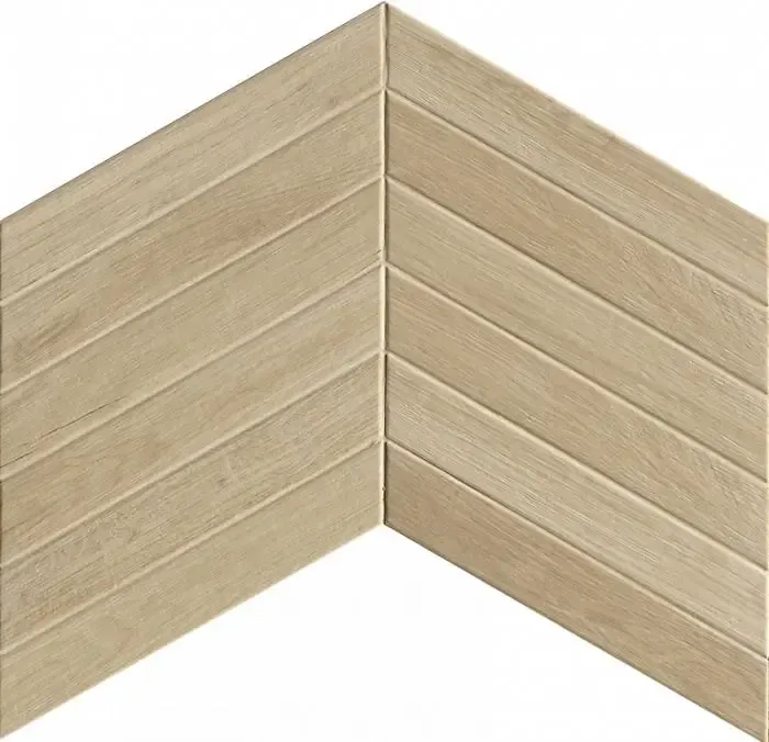 Tegelsample Jabo Fapnest keramisch parket maple chevron 7.5x45 Koopje