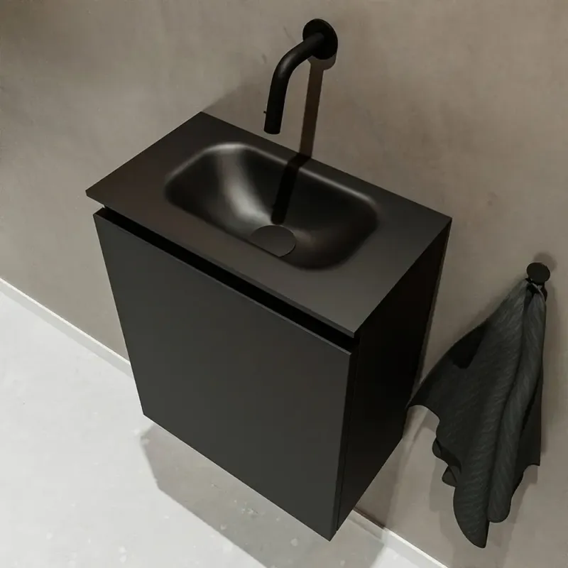 Mondiaz Ture 40cm toiletmeubel urban met wastafel urban midden geen kraangat Hoge Kwaliteit