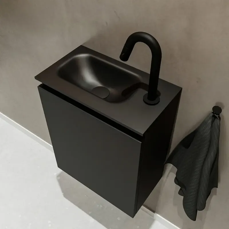 Koop Vandaag Mondiaz Ture 40cm toiletmeubel urban met wastafel urban links 1 kraangat
