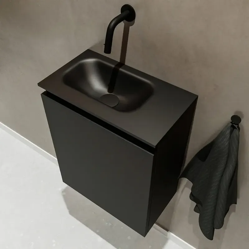 Uitverkoop Mondiaz Ture 40cm toiletmeubel urban met wastafel urban links geen kraangat