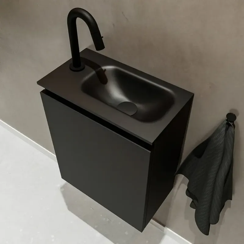 Laatste Kans Mondiaz Ture 40cm toiletmeubel urban met wastafel urban rechts 1 kraangat