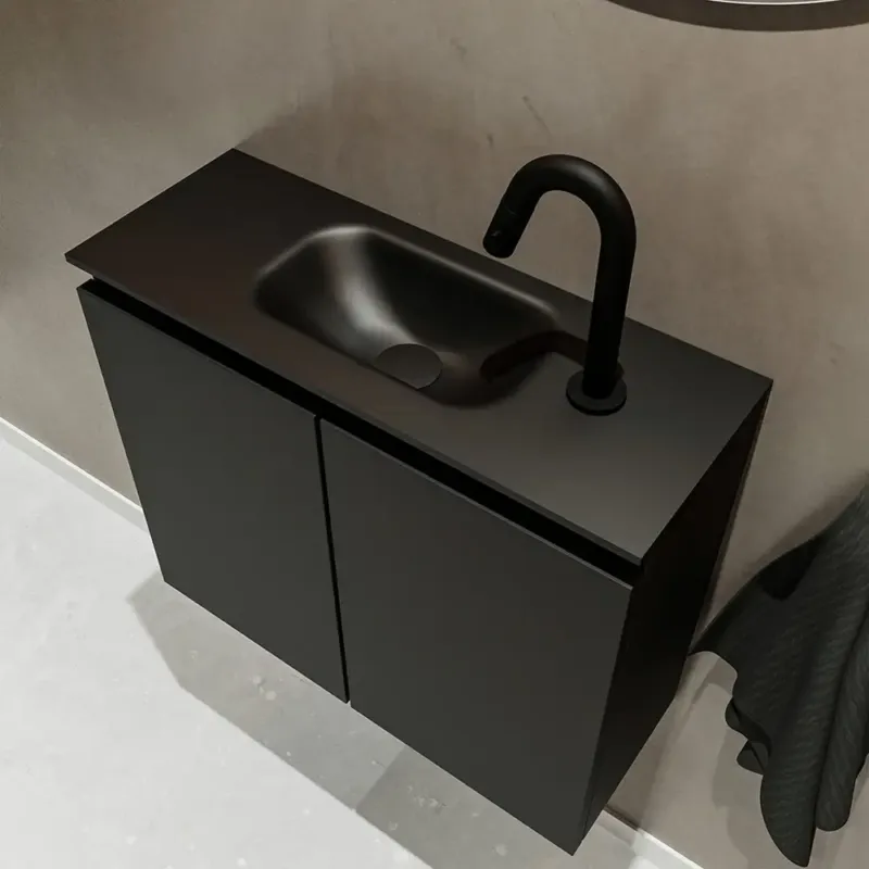 Veilige Betaling Mondiaz Ture 60cm toiletmeubel urban met wastafel urban midden 1 kraangat