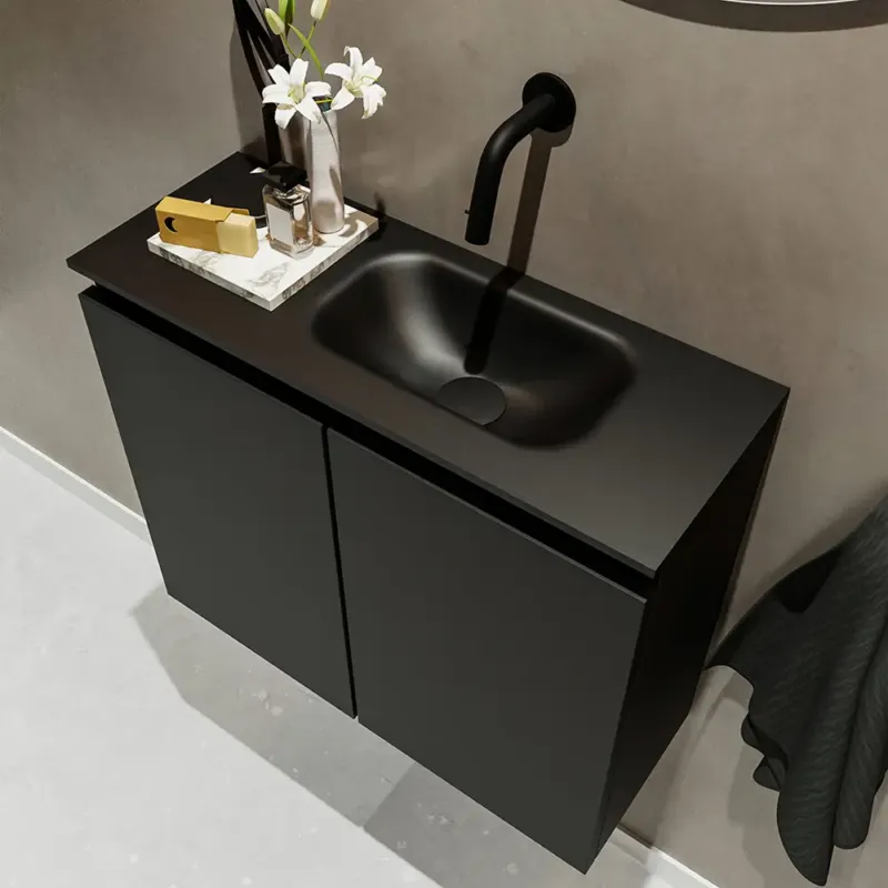 Alleen Vandaag Mondiaz Ture 60cm toiletmeubel urban met wastafel urban rechts geen kraangat