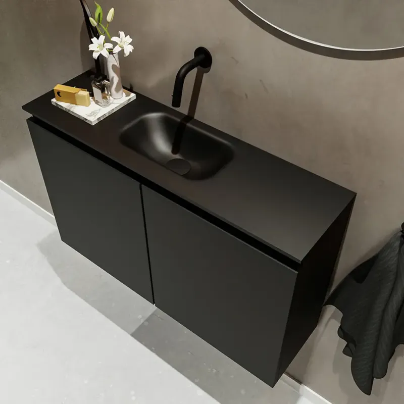 Bestel Nu Mondiaz Ture 80cm toiletmeubel urban met wastafel urban midden geen kraangat