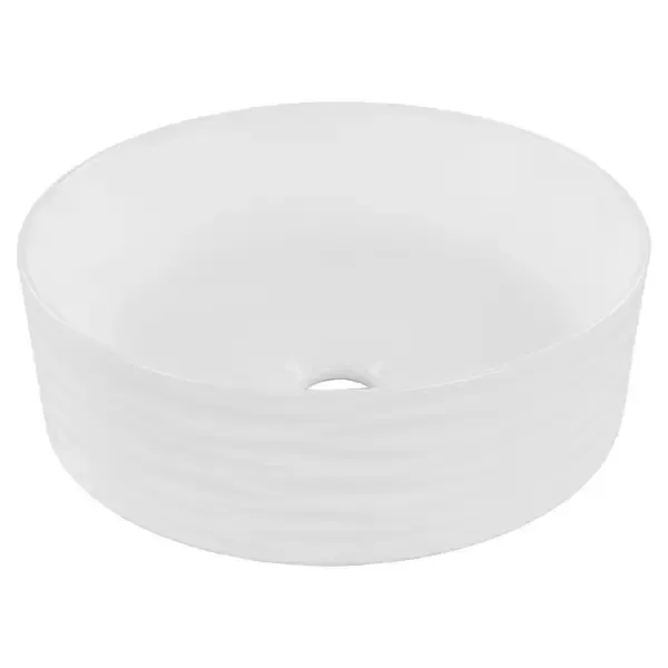 Dagaanbieding Differnz Wave keramische waskom 35cm wit