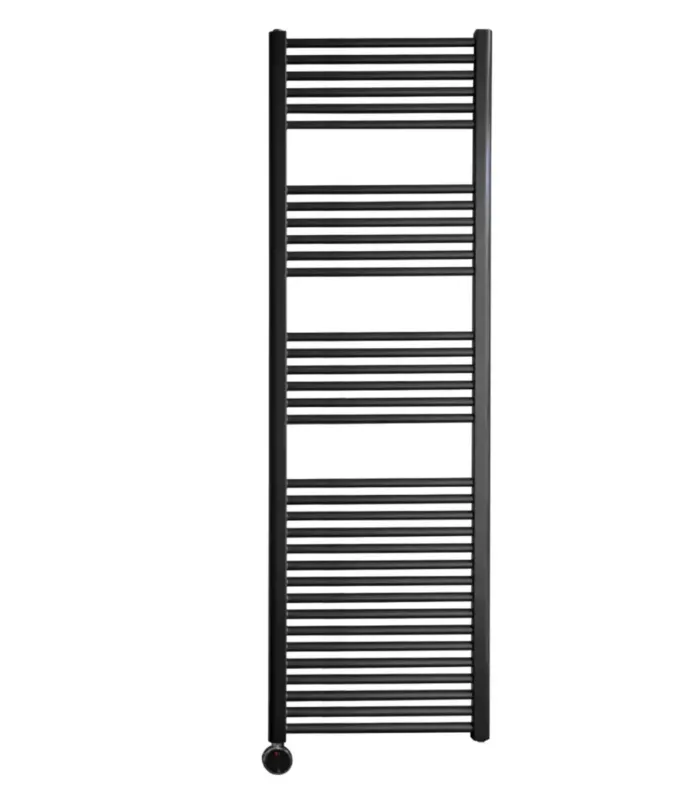 Laatste Kans Sanicare elektrische design radiator 45x172cm zwart met thermostaat links zwart