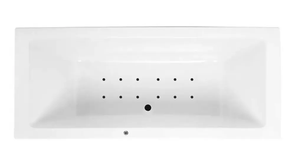 Lambini Designs Cube bubbelbad 170x75cm elektronisch 12 aerojets zwart Tijdelijk Beschikbaar