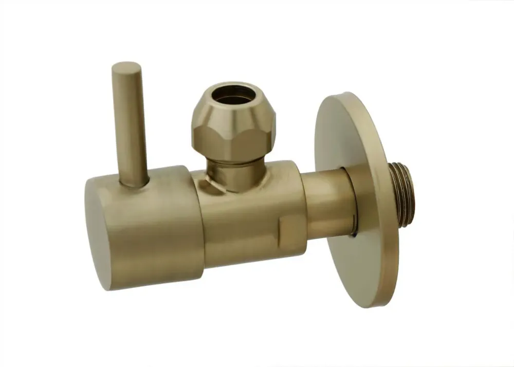 Must-Have Mueller Skipe hoekstopkraan 3/8 x 3/8 of knel 10mm geborsteld messing