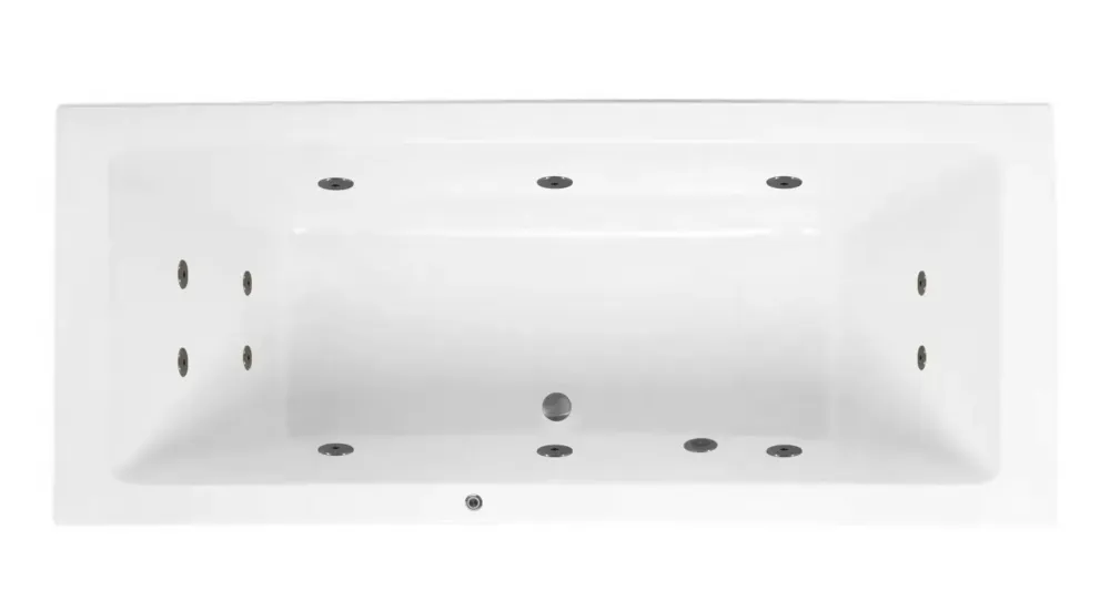 Meest Verkocht Lambini Designs Cube bubbelbad 190x90cm elektronisch 6+4+2 hydrojets RVS
