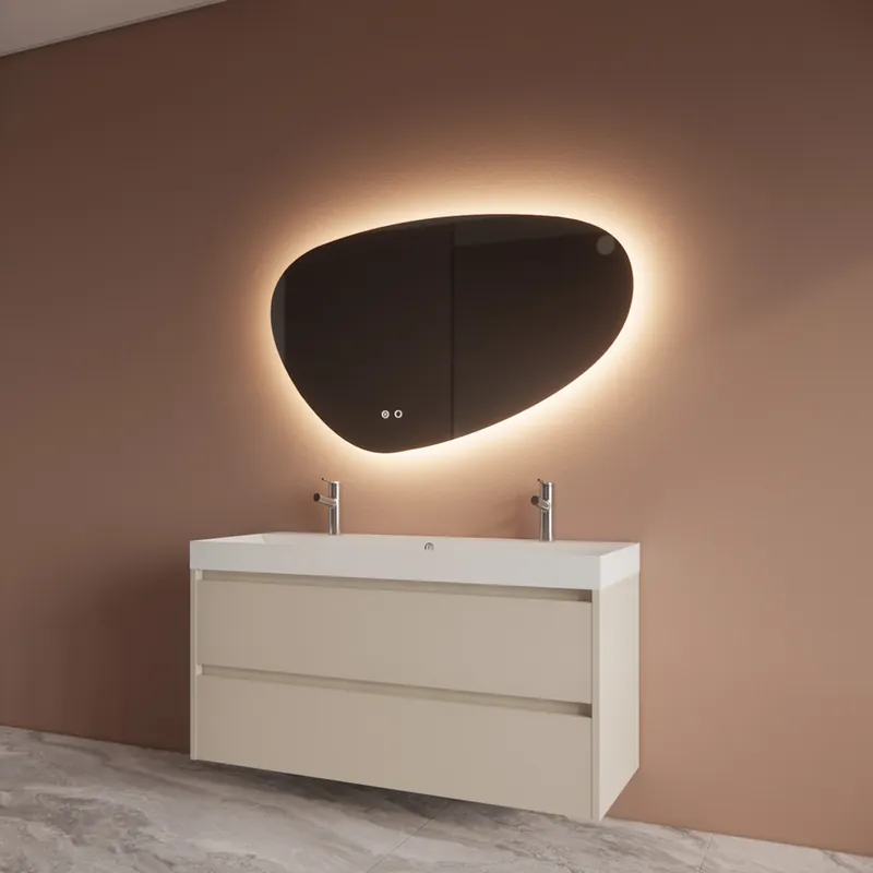 Badmeubelset BWS Riga Met Lako Wastafel Wit 120 cm Kasjmier Alleen Vandaag