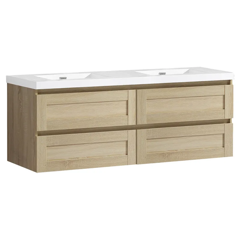 Badkamermeubel Differnz Reno FSC 119.5x45.5x55 cm Eiken Gratis Retour